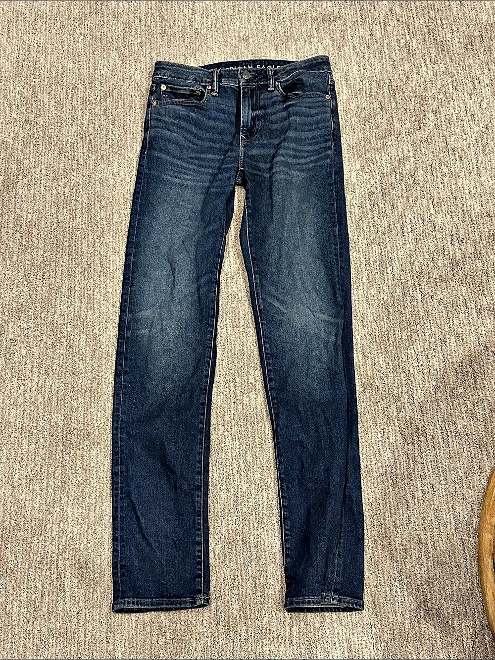 American Eagle AirFlex+ Slim Jean + Slim Jeans Blue Waist 30 x 36